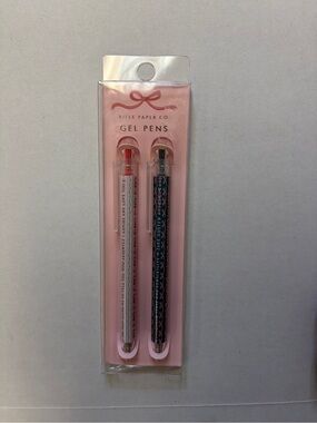 Rifle Paper Co Jane Austen Gel Pen Set of 2 Pink & Navy New